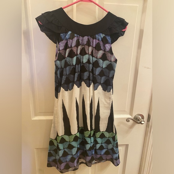 Christopher Deane Butterfly Print Dress Size Small - Picture 3 of 4